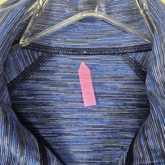 Lululemon Assana Full Zip Jacket 8 Blue Space Dye Athleisure Yoga Active Casual - Picture 6 of 9